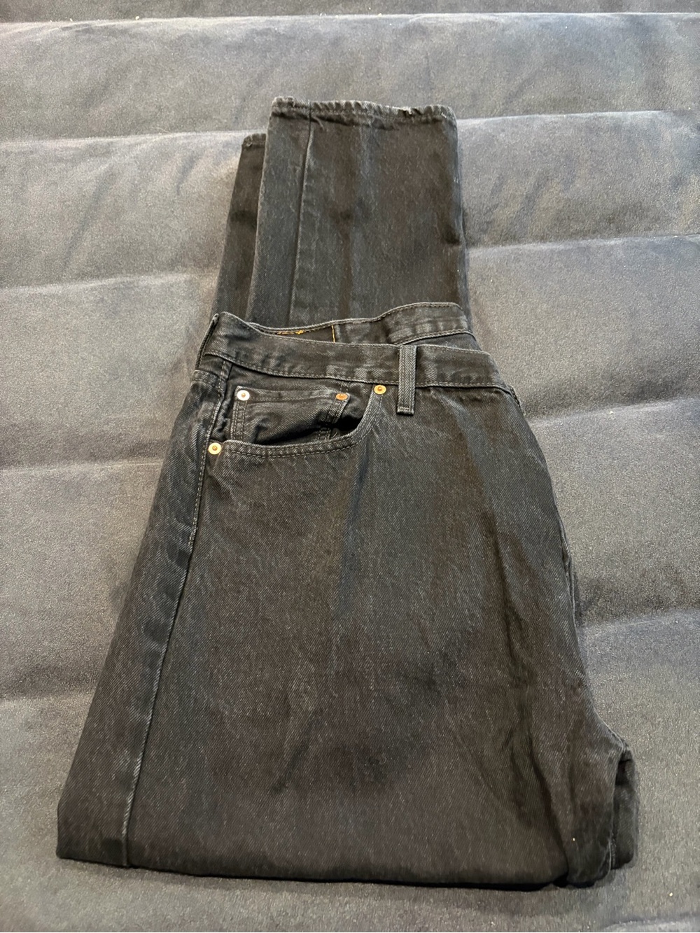Levi's 501 42x30 Slim Straight Black Jeans
